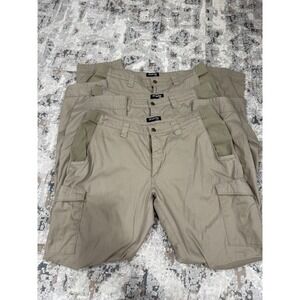 Lot Of 3 Vertx Pro Tactical Work Pant Tan Cargo Utility Pants 38x34 Double Knee